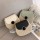 New fashion lady handbag with PU bags and chain small straw crossbody bags
