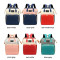 Customized logo colorful mommy backpack baby diaper bag with bed