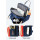 Customized logo colorful mommy backpack baby diaper bag with bed