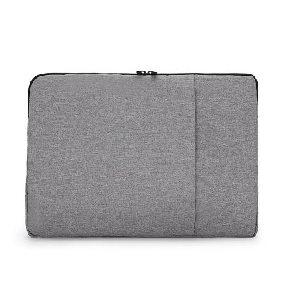Simple grey color laptop bag different size women business style laptop bag clutch bag