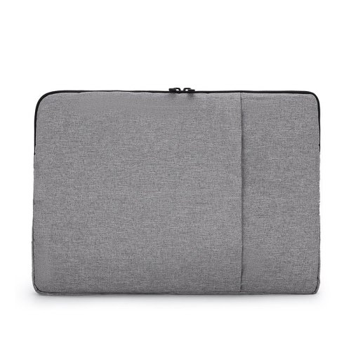 Simple grey color laptop bag different size women business style laptop bag clutch bag