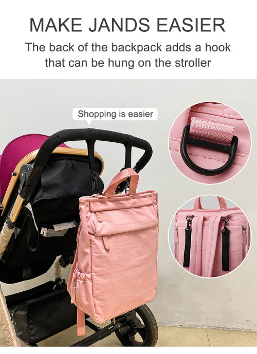 Custom multi-function large capacity travel fashion mommy baby bag diaper bag backpack