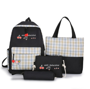 School Bag Back Support Backpack 2021  For Child Pink Prince Black Green Waterproof Geometric Blue