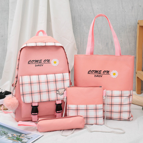 School Bags Backpack Cute Cartoon Yellow Kids Children Unisex Oem Customized Logo Time Packing