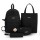 Plaid Canvas Fabric Lightweight Durable Girls Teenage School BackPack 4 Pieces School Backpack Set