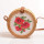 New printed flower 100% handmade lady rattan bags