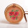 New printed flower 100% handmade lady rattan bags