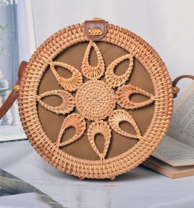 New designs rattan clutch bag woven beach handbag