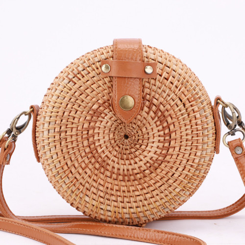 Custom desgin rattan bag two way shoulder strap rattan bag