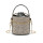 2021 Popular portable bucket beach handbag straw crossbody bags