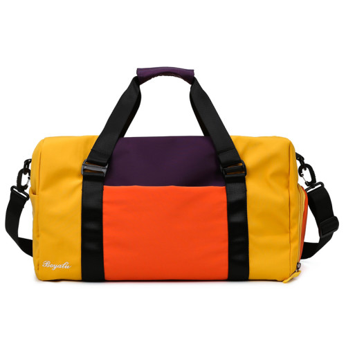 Fashion design waterproof sport duffel bags custom gym bag with shoe compartment