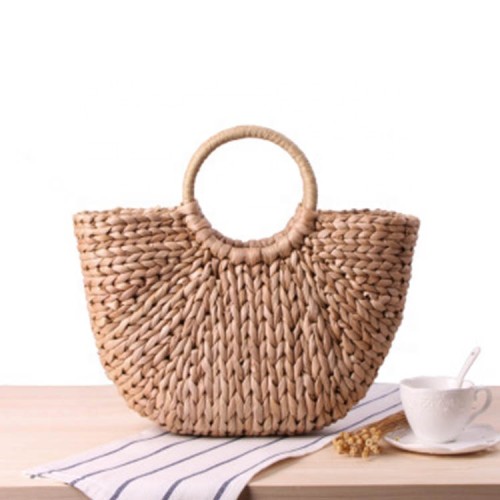 Low price summer beach bag handmade wholesale straw bag tote women handbags