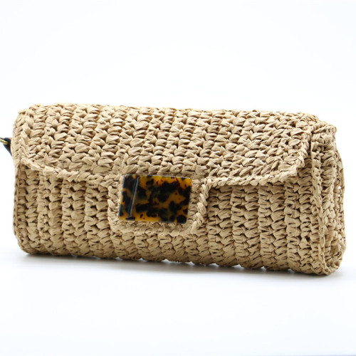 2021 newst hand woven bohemia beach long shape bag fashion straw bags women handbags