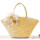 2021 wheat straw beach bag ladies handbag fashion woven hat shaped shoulder bag customization