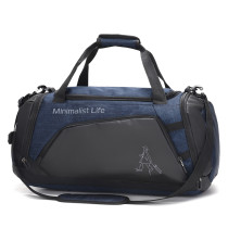 custom waterproof nylon sports big capacity travel duffel bags with shoe compartment