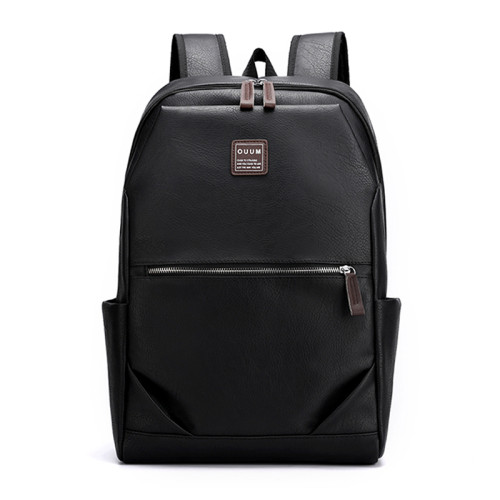 Wholesale Waterproof casual business men pu backpack school bag