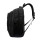OEM ODM big capacity waterproof men black polyester school student backpack