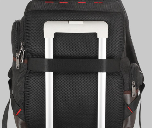 Custom big capacity travel leisure college student black computer oxford backpack