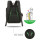 Custom big capacity travel leisure college student black computer oxford backpack
