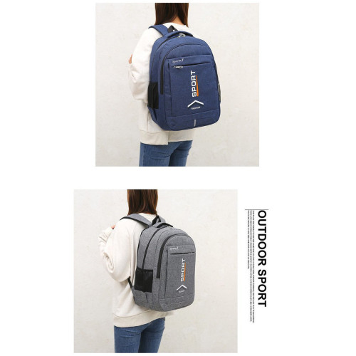 Design Polyester Traveling Backpack mochilas Rucksack Unisex Waterproof Durable Black Backpack Laptop Bags