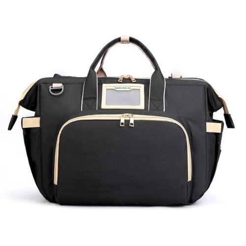 Newest shoulder mommy backpack multifunction handle baby diaper bag with sleeping bed