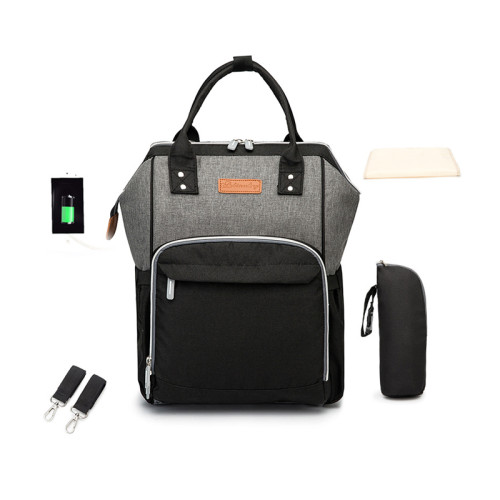 Latest 2021 Multifunctional Custom Waterproof Travel Mom Back Pack Nappy Changing Bag Fashion Mommy Backpack Baby Diaper Bag