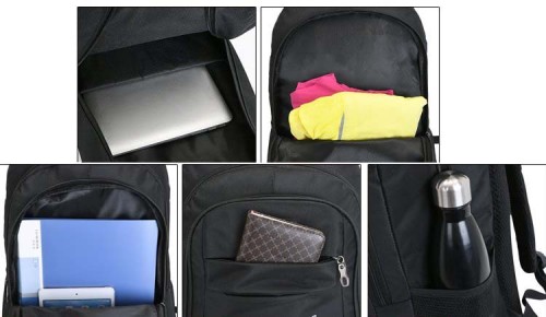 Anti Theft Laptop Waterproof Backpack Rucksack zaino School Bags Backpack School Bags with Laptop Compartment