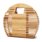 INS popular handmade natural round bamboo bags woven bag lady hand bags Rattan straw bags