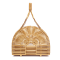 Bamboo Clutch Tote Bag Wooden Handbag Women