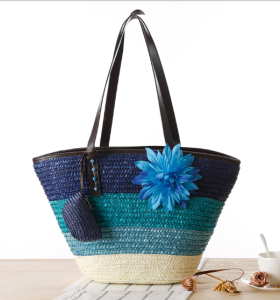 Wholesale hand-woven bohemian beach bag fashion inverted hat-shaped rattan woven straw bag female handbag