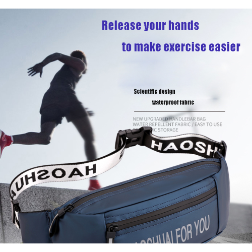 custom logo waist bag for men Messenger Chest Bags waterproof sports nylon crossbody chest bag