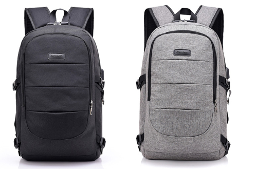 Custom Logo Laptop Backpack  Softback Modern Design Office Bags Laptop Backpack with USB Charger port
