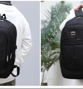 Wholesale Backpacks Women Men Large School Backpack Bookbags Black Travel Rucksack 17