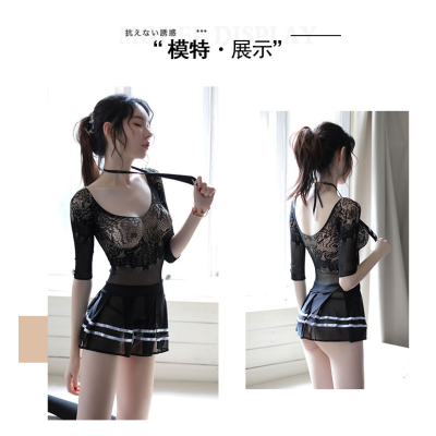 Sexy pure desire student uniform temptation pure jk erotic lingerie suit bunny girl furry lace