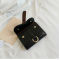 Small Purse Women's Short 2020 New Korean Version Simple Fashion Ring Soft Wallet Change Card Bag