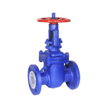 Flange type fluorine lined gate valve