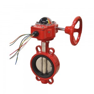 FIRE FIGHTING SIGNAL WAFER TYPE BUTTERFLY VALVE