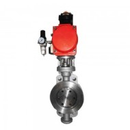 PNEUMATIC WAFER METAL-SEAL BUTTERFLY VALVE