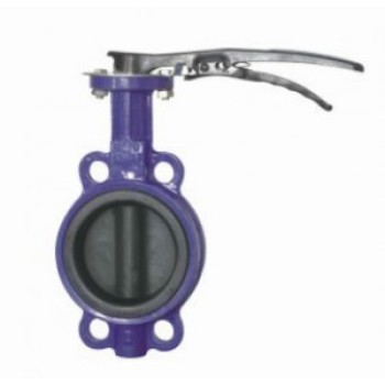 WITHOUT PIN RUBBER LINING HANDLE WAFER BUTTERFLY VALVE