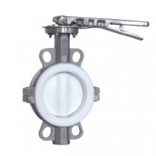FULL LINING FLUORINE WAFER BUTTERFLY VALVE