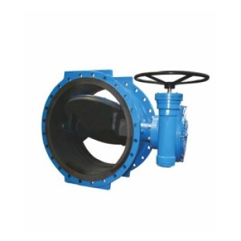 D342 WORM GEAR FLANGE TYPE FULLY LINED ECCENTRIC BUTTERFLY VALVE