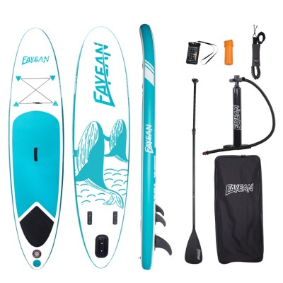 Whale Design China Wholesale Inflatable Paddle Board Hiqh Quality Surf Board Custom Sup Board blue