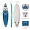 Tiger Design China Wholesale Inflatable Paddle Board Hiqh Quality Surf Board Custom Sup Board blue
