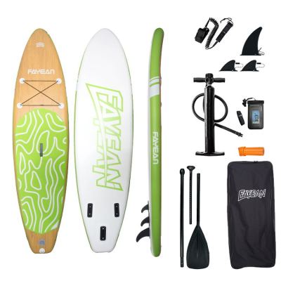 Bamboo Design China Wholesale Inflatable Paddle Board Hiqh Quality Surf Board Custom Sup Board