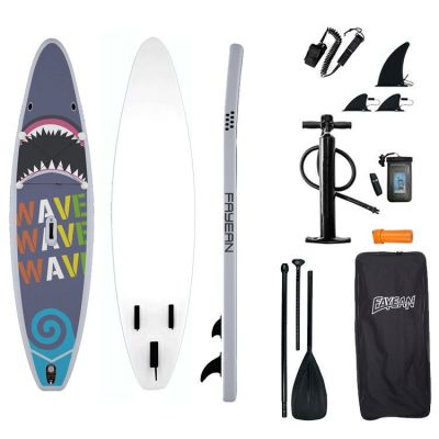 Shark Design China Wholesale Inflatable Paddle Board Hiqh Quality Surf Board Custom Sup Board
