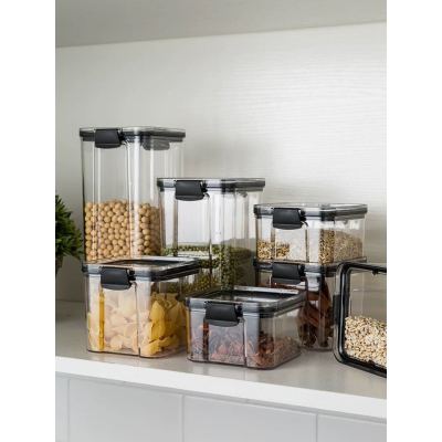 Customized Airtight Food Storage Containers set of 6 with Lids Food Grade Plastic for Food Preservation