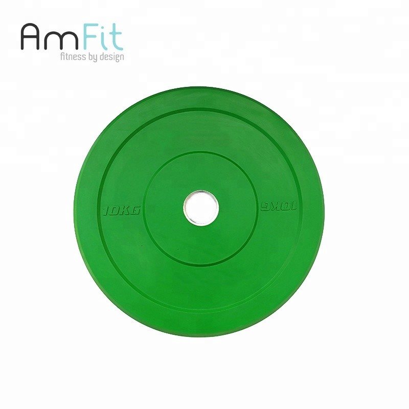 High quality colorful rubber bumper plate in weight lifting China manufacture Goldroad