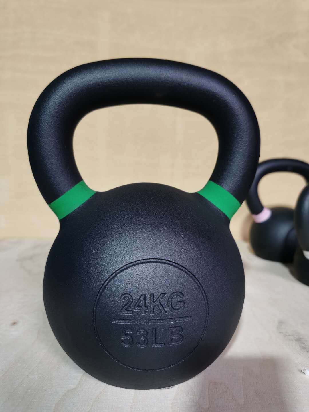 OEM LB KG color powder coated kettlebell  cast iron kettlebell set gym fit China kettlebell goldroad