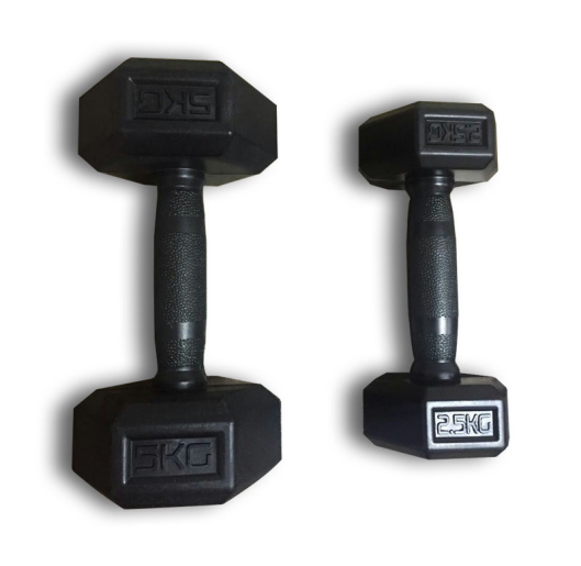 Rubber dumbbell hex dumbbell workouts China manufacture Goldroad