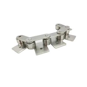 Double pitch roller chain with SA&SK attachments | Roller conveyor chain links | Roller chain attachments